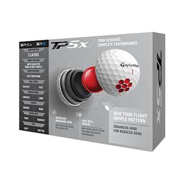 TaylorMade Golf 2021 TP5X GOLF BALLS WHITE