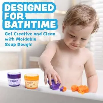 Tub Works® Bath Dough™ Moldable Kids Soap Bath Toy - 6 Pack for Creative Bath Play