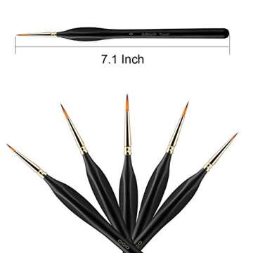 Micro Detail Paint Brushes - Perfect for Miniature Artists