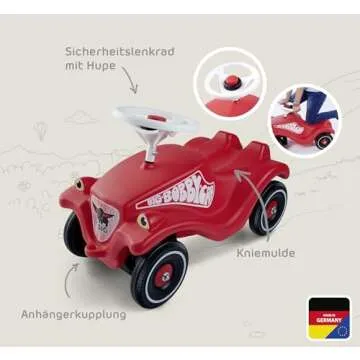 BIG Bobby Car Classic Ride-On Vehicle Red, No Installation