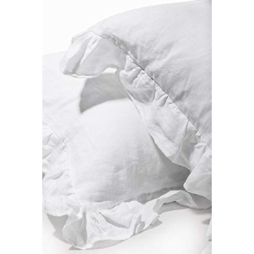 Soft Linen Euro Pillowcases with Ruffles for Your Home