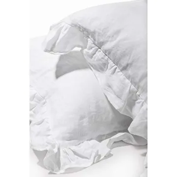 Soft Linen Euro Pillowcases with Ruffles for Your Home