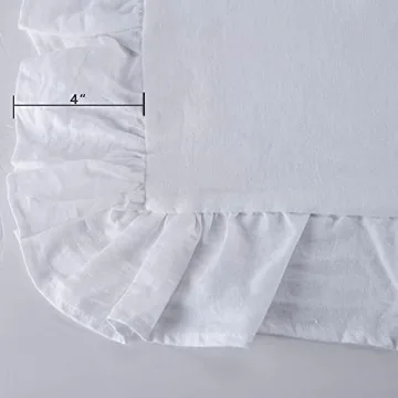 Soft Linen Euro Pillowcases with Ruffles for Your Home