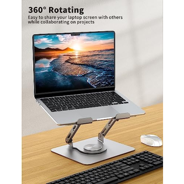 Ergonomic SOUNDANCE Laptop Stand with 360° Rotation