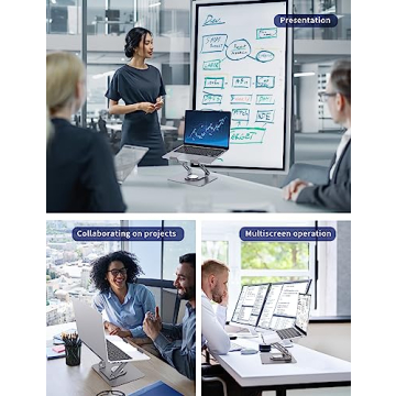 Ergonomic SOUNDANCE Laptop Stand with 360° Rotation