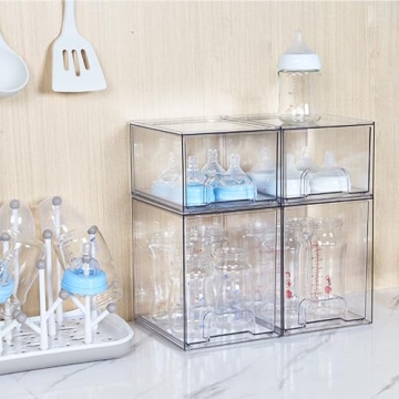 Vtopmart Clear Stackable Storage Drawers for Skincare