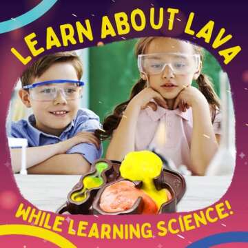 Playz Volcanic Eruption & Lava Lab - Educational Science Kits for Kids Age 8-12+ with 22+ Tools to Make Lava Bombs, Volcano Eruptions, & More - Chemistry Set Toys for Boys, Girls, Teenagers & Kids