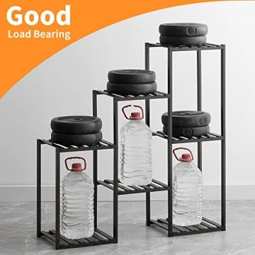 Stylish Indoor Bamboo Plant Stand - 3 Tiers for Any Space