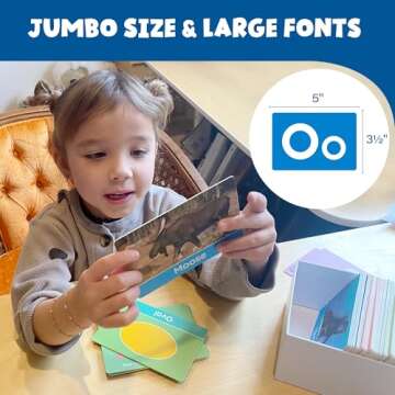 BenBen Flash Cards for Toddlers, 125 Extra Thick Double-Sided Educational Flashcards, Alphabet, Number, Animal, Shape, Color, Preschool Learning Activities, Gift for Kids 1 2 3 4 Years