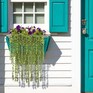 CEWOR 4pcs Artificial Hanging String of Pearls - Indoor/Outdoor Decor