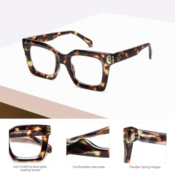 Trendy AMOMOMA 3PACK Retro Reading Glasses for All