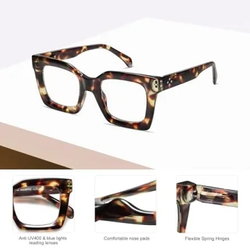 Trendy AMOMOMA 3PACK Retro Reading Glasses for All