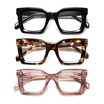 Trendy AMOMOMA 3PACK Retro Reading Glasses for All