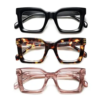 Trendy AMOMOMA 3PACK Retro Reading Glasses for All