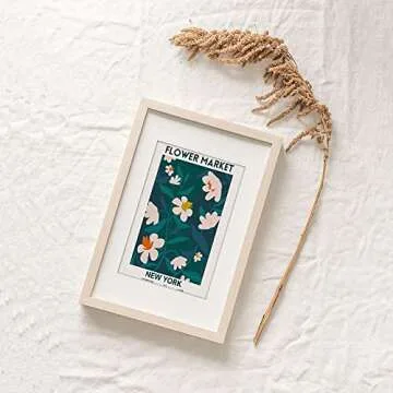 Canssape Flower Market Posters Set of 4 Abstract Wall Art