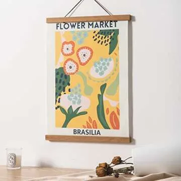 Canssape Flower Market Posters Set of 4 Abstract Wall Art