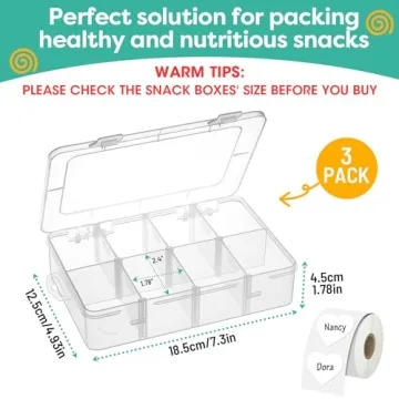 Snack Box Set for Kids - Customizable, Dishwasher Safe Containers