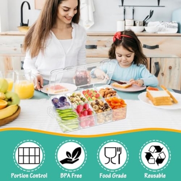 Snack Box Set for Kids - Customizable, Dishwasher Safe Containers