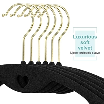 ESEOE Velvet Clothes Hangers - 50 Pack No Slip Space Saver