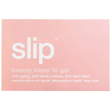 SLIP Women's Silk Travel Pillow and Mask Set - Luxurious Comfort