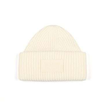 Chic Coach Women's Beanie in Chalk - Cozy and Stylish