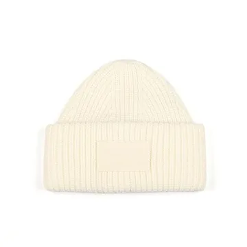 Chic Coach Women's Beanie in Chalk - Cozy and Stylish