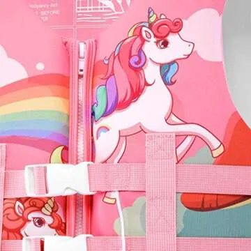 PAETAE Neoprene Toddler Swim Vest for Children, Kids Swim Jacket Toddler Floaties Swimming Aid for 1-9 Years Old Boys and Girls