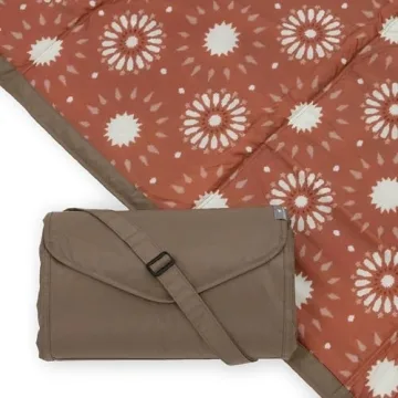 Little Unicorn Outdoor Family Picnic & Beach Blanket, Water-Resistant, Compact Fold, 5 x 5 feet, (Su...