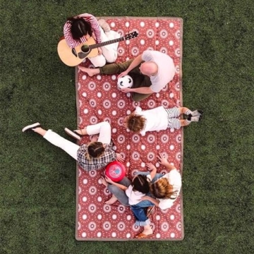 Little Unicorn Family Picnic Blanket - Water-Resistant & Compact