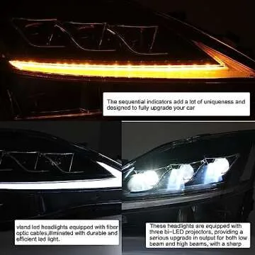 VLAND LED Projector Headlights for Lexus IS250/IS350