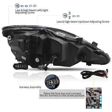 VLAND LED Projector Headlights for Lexus IS250/IS350