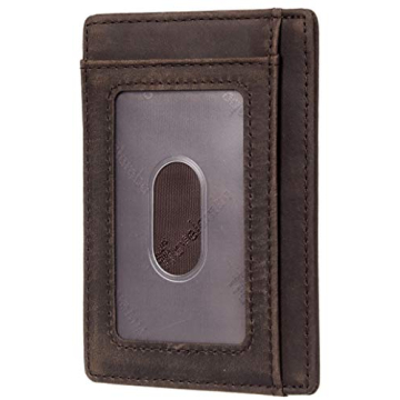 Travelambo Slim Leather RFID Blocking Wallet for Men & Women