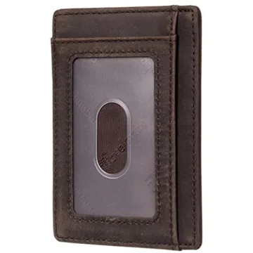 Travelambo Slim Leather RFID Blocking Wallet for Men & Women