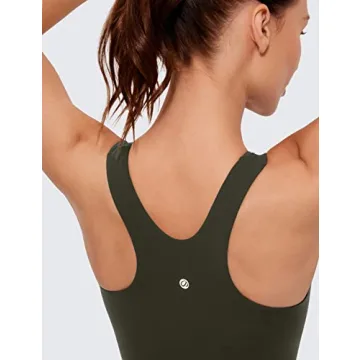 CRZ YOGA Butterluxe Racerback High Neck Sports Bra