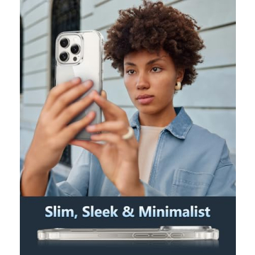 iPhone 16 Pro Clear Case Military Drop Protection Anti-Yellowing