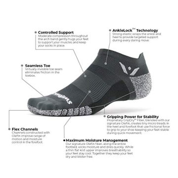 Swiftwick FLITE XT ZERO Non-Slip Running & Golf Socks