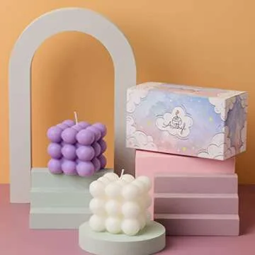 ACITHGL Bubble Candles: Stylish Scented Decor Set