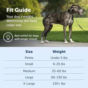 PetSafe Gentle Leader No-Pull Dog Headcollar - The Ultimate Solution to Pulling - Redirects Your Dog's Pulling for Easier Walks - Helps You Regain Control - X-Large, Black