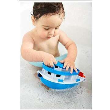 Green Toys Paddle Boat - Eco-Friendly Kids Bath Toy
