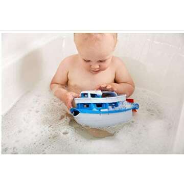 Green Toys Paddle Boat - Eco-Friendly Kids Bath Toy