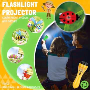 Loscola Explorer Kit & Bug Catcher Kit, 15 PCS with Kids Safari Vest, Flashlight Projector, Insect Specimens, Binoculars, Outdoor Exploration Camping Toy for Ages 3-8