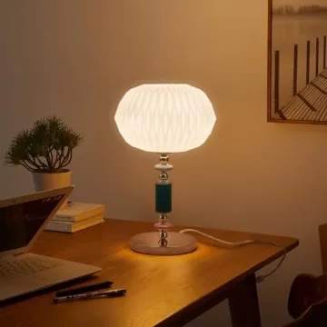 Elegant Milk Glass Table Lamp for Stylish Decor