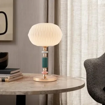 Elegant Milk Glass Table Lamp for Stylish Decor