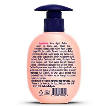 Babyology All Natural Baby Wash and Shampoo - 100% Edible Ingredients - with Organic Rose Water (Uns...