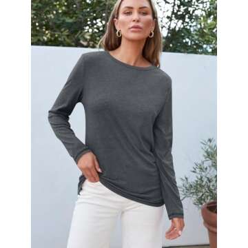 AUTOMET Womens Long Sleeve Round Neck Shirts Basic Tee Fall Tops Outfits Clothes 2025 01Blackgrey M