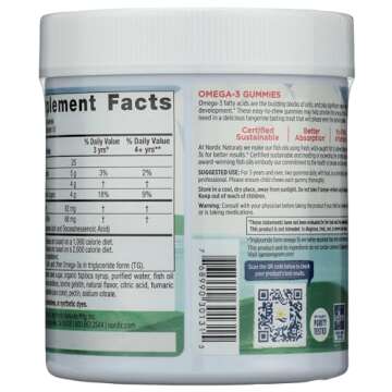 Nordic Naturals Omega-3 Gummies - 120 CT for Kids