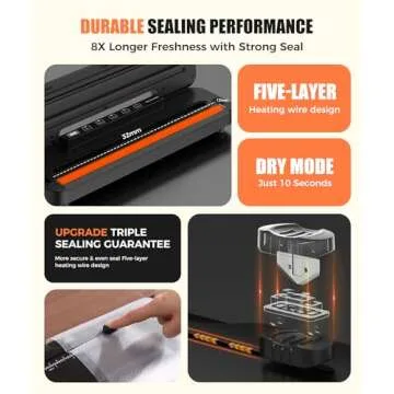 Compact Vacuum Sealer for Food Storage and Freshness