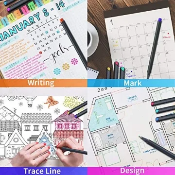 MyLifeUNIT Fineliner Color Pen Set for Sketching Art