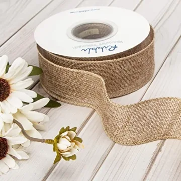 Ribbli Wired Burlap Ribbon: Versatile 10 Yards of Rustic Elegance