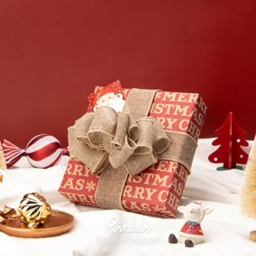 Ribbli Wired Burlap Ribbon: Versatile 10 Yards of Rustic Elegance